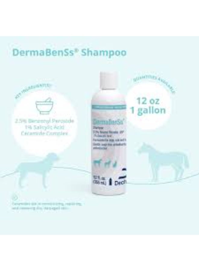 DECHRA DermaBenSs Shampoo for Dogs Cats & Horses Gentle Soap-Free Deep Cleansing Care 12oz From Varmacy - Image 4